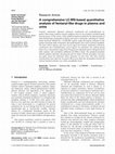 Research paper thumbnail of A comprehensive LC-MS-based quantitative analysis of fentanyl-like drugs in plasma and urine