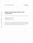 Research paper thumbnail of Evolution of gravitationally unstable de Sitter compactifications