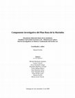 Research paper thumbnail of Componente investigativo del Plan Ruta de la Marimba