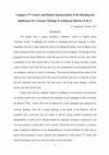 Research paper thumbnail of A Comparison of 17th Century and Modern Interpretations of the Meaning and Significance for Covenant Theology of  Diatheke / Διαθήκη in Hebrews 9:16-17