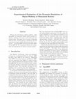 Research paper thumbnail of Experimental evaluation of the dynamic simulation of biped walking of humanoid robots