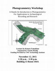 Research paper thumbnail of Photogrammetry Workshop at University of West Florida (November 2015)