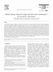 Research paper thumbnail of Climate change: long-term targets and short-term commitments