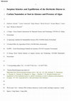 Research paper thumbnail of Sorption kinetics and equilibrium of the herbicide diuron to carbon nanotubes or soot in absence and presence of algae