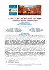 Research paper thumbnail of GLI ATTORI DEL DIVENIRE URBANO.