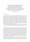 Research paper thumbnail of “Oh polvere macchiata di sangue, perché mi hai tormentato?”: parole di biasimo (e di conforto) di un’anima alle proprie spoglie mortali