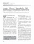 Research paper thumbnail of Measures of General Pediatric Quality of Life