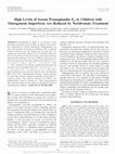 Research paper thumbnail of High Levels of Serum Prostaglandin E2 in Children with Osteogenesis Imperfecta Are Reduced by Neridronate Treatment