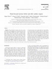 Research paper thumbnail of Heart-focused anxiety before and after cardiac surgery