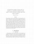 Research paper thumbnail of A bound for the number of times color 4 is required, in a non-planar triangle free cubic graph,  in which each pair of crossing edges forms a path of length 3.