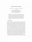 Research paper thumbnail of Bayesian Reward Filtering