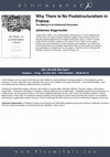 Research paper thumbnail of Johannes Angermuller (2015): Why There Is No Poststructuralism in France. The Making of an Intellectual Generation. London: Bloomsbury