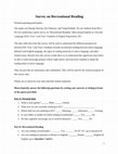 Research paper thumbnail of Survey-questionnaire Sample