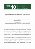 Research paper thumbnail of International Market and Entry Mode Selection: An Sme Perspective