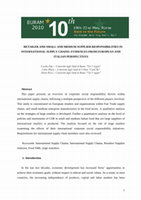 Research paper thumbnail of Retailer and Small and Medium Supplier Responsibilities in International Supply Chains: Evidences from European and Italian Perspectives