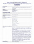 Research paper thumbnail of Comparison of stability and kinematics of the natural knee versus a PS TKA with a ‘third condyle’