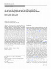 Research paper thumbnail of An increase in stimulus arousal has differential effects on the processing speed of pleasant and unpleasant stimuli