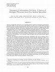 Research paper thumbnail of Emergency Contraception Provision: A Survey of Michigan Physicians from Five Medical Specialties