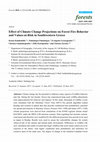 Research paper thumbnail of Effect of Climate Change Projections on Forest Fire Behavior and Values-at-Risk in Southwestern Greece