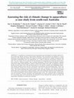 Research paper thumbnail of Assessing the risk of climate change to aquaculture: a case study from south-east Australia