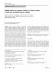 Research paper thumbnail of Building blocks of economic resilience to climate change: a south east Australian fisheries example