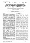 Research paper thumbnail of Influence of Intelletual Stimulation and Conflict Resolution on Project Implementation: A case of Constituency Development Fund Construction Projects in Public Secondary Schools in Kisumu County, Kenya