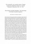 Research paper thumbnail of Securitizing ‘climate refugees’: the futurology of climate-induced migration