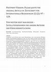 Research paper thumbnail of Von weitem sieht man besser: Satellitensensoren und andere Akteure der Versicherheitlichung (From Remote Sensing to Governing at a Distance: Satellites and other Securitizing Actors