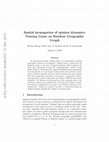 Research paper thumbnail of Spatial propagation of opinion dynamics: Naming Game on Random Geographic Graph