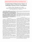 Research paper thumbnail of Compiler-based optimizations impact on embedded software power consumption