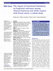 Research paper thumbnail of The impact of functional limitations on long-term outcomes among African-American and white women with breast cancer: a cohort study