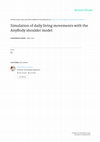 Research paper thumbnail of Simulation of daily living movements with the AnyBody shoulder model