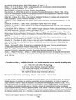 Research paper thumbnail of Construcción y validación de un instrumento para medir la netiqueta en relación al cyberbullying