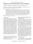 Research paper thumbnail of Biological Activities of Pyrazoline Derivatives -A Recent Development