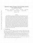 Research paper thumbnail of Quantum Enigma Machines and the Locking Capacity of a Quantum Channel