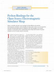 Research paper thumbnail of Python Bindings for the Open Source Electromagnetic Simulator Meep