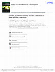 Research paper thumbnail of Gender, academic careers and the sabbatical: a New Zealand case study