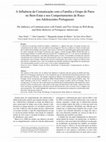 Research paper thumbnail of The influence of communication with family and peer group on well-being and risky behavior of Portuguese adolescents