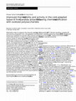 Research paper thumbnail of Improved thermal stability and activity in the cold-adapted lipase B from Candida antarctica following chemical modification with oxidized polysaccharides