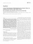 Research paper thumbnail of A Novel Thermodynamic Relationship Based on Kramers Theory for Studying Enzyme Kinetics under High Viscosity