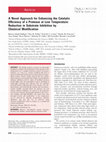 Research paper thumbnail of A novel approach for enhancing the catalytic efficiency of a protease at low temperature: Reduction in substrate inhibition by chemical modification