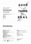 Research paper thumbnail of COME/IN/DOC - Something Real_Les Nouvelles Écritures Photographiques  (2015)