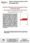 Research paper thumbnail of Françoise Gevrey et Alexis Lévrier (dir.), Érudition et polémique dans les périodiques anciens (XVIIe-XVIIIe siècles) (Epure, 2007)