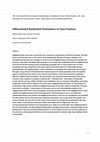 Research paper thumbnail of Differentiated residential orientations of class fractions