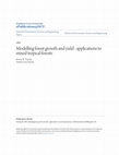 Research paper thumbnail of Modelling forest growth and yield: Applications to mixed tropical forests