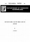 Research paper thumbnail of Stem form and volume of slash pine thinnings in south east Queensland