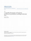 Research paper thumbnail of Compatible Deterministic and Stochastic Predictions by Probabilistic Modeling of Individual Trees