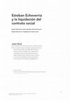 Research paper thumbnail of Justin Read, "Esteban Echeverría y la liquidación del contrato social"