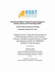 Research paper thumbnail of Studying Nuclear Energy from the Perspective of the Humanities and the Social Sciences. Towards a fruitful encounter between an ESST specialisation and the EU Horizon 2020 HoNESt research project