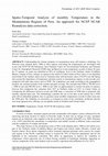 Research paper thumbnail of Spatio-Temporal Analysis of monthly Temperature in the Mountainous Regions of Peru. An approach for NCEP NCAR Reanalysis data correction